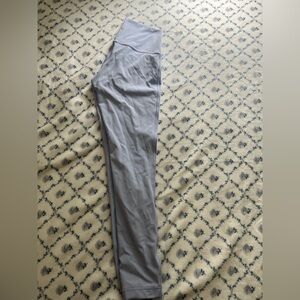 Gray High-Waisted Leggings